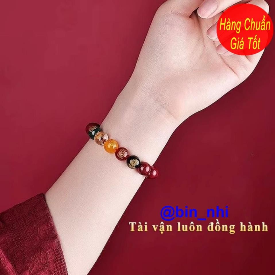 <RẺ HƠN NÈ> Vòng tay Ngũ Lộ Thần Tài chu sa thu hút tài Lộc , bình an