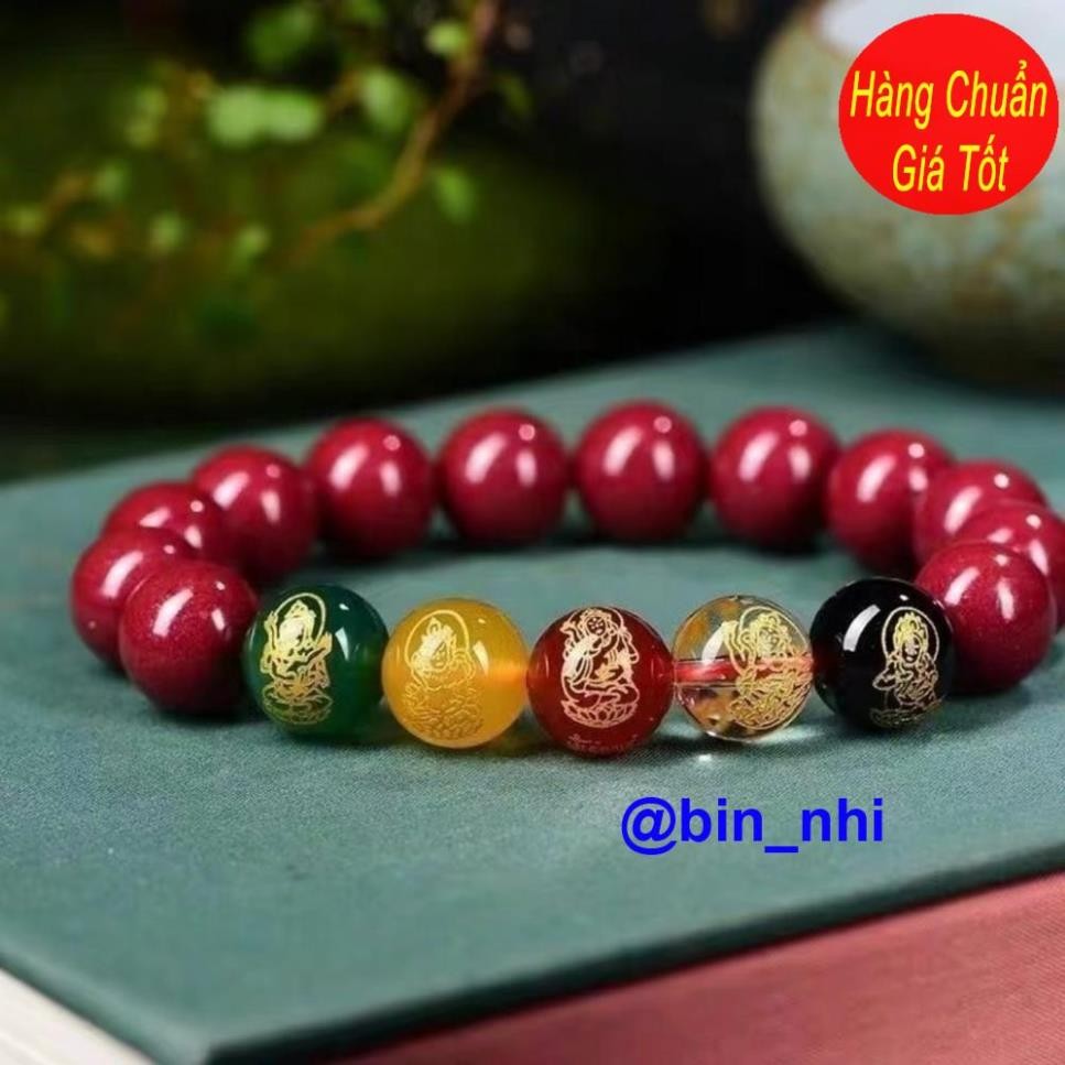 <RẺ HƠN NÈ> Vòng tay Ngũ Lộ Thần Tài chu sa thu hút tài Lộc , bình an