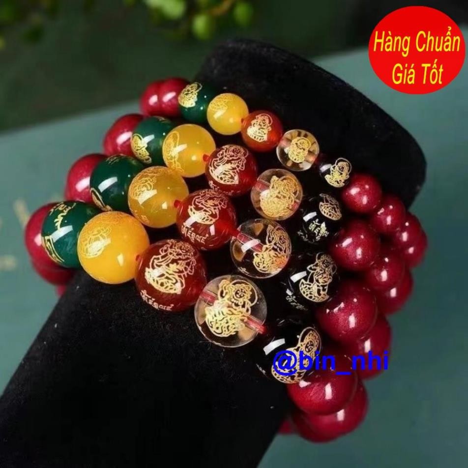 <RẺ HƠN NÈ> Vòng tay Ngũ Lộ Thần Tài chu sa thu hút tài Lộc , bình an
