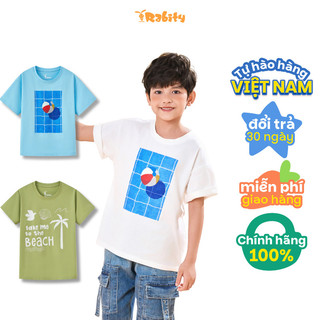 Áo thun tay ngắn phong cách mùa hè bé trai Rabity 900.102