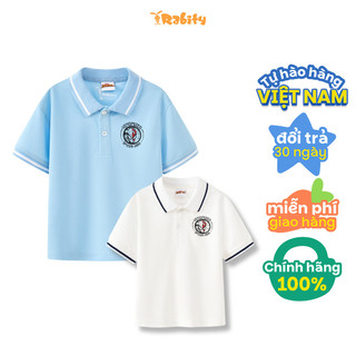 Áo thun polo tay ngắn người nhện Spider-Man Marvel bé trai Rabity 501.003