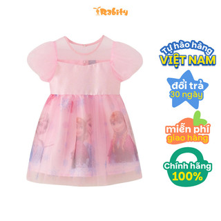 Đầm váy voan ngắn tay Elsa bé gái cao cấp Rabity 553.008