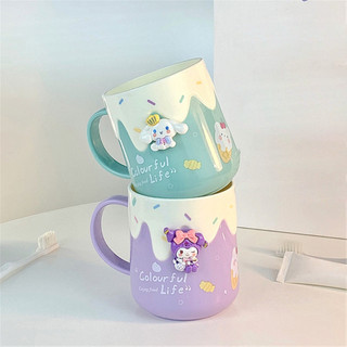 Cốc Súc Miệng Đánh Răng Cho Trẻ, Hình Ảnh Hoạt Hình Sanrio Kuromi, Melody, Chất Liệu Nhựa PP An Toàn (sẵn) 🌸🌸🌸