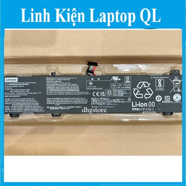 Pin laptop Lenovo Legion 5 15ITH6 Legion 5 15ITH6H Legion 5 15ACH6 Legion 5 15ACH6A L20D4PC1 L20M4PC1 L20C4PC1 80Wh