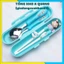 BỘ DỤNG CỤ THÌA DĨA ĐŨA CHO BÉ TẬP ĂN AN TOÀN - Bộ Thìa Dĩa Đũa Có Hộp Đựng Cute,Set Thìa Dĩa Đũa Ăn Dặm Hình Chú Ong