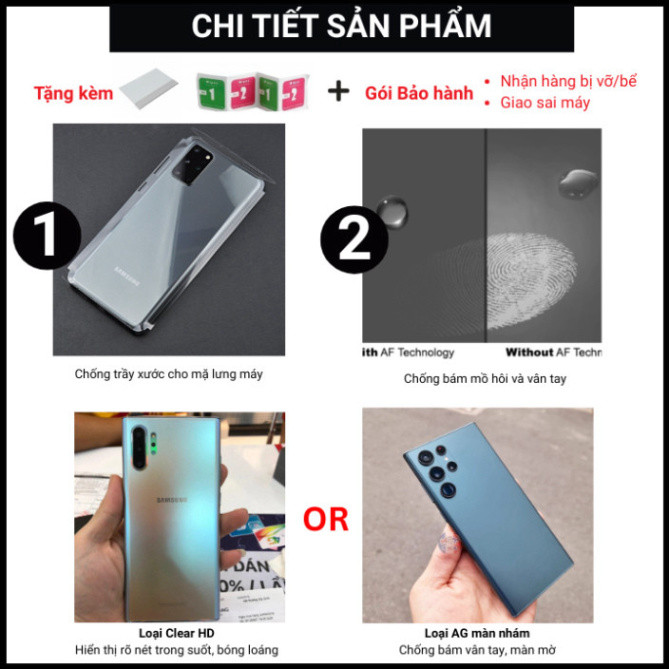 Dán mặt lưng Skin PPF cho Samsung S21+ S22 S22+ S23 S23+ S24 S24+ S22Plus S23Plus S24ultra S25ultra S22ultra S23ultra