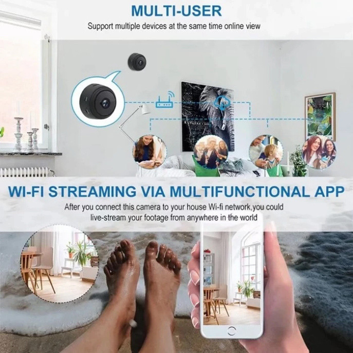 Camera Wifi Giám Sát An Ninh Trông Nhà Thông Minh Xem trưc tiếp trên điện thoại A9