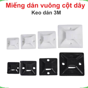 Miếng dán giữ dây, cố định dây hình vuông keo 3M