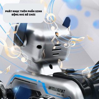 Đồ Chơi Robot Chó Thông Minh Siêu Cute, 8 Bánh Xe Linh Hoạt Có Thể Di Chuyển Trên Nhiều Địa Hình, Quà Tặng Hot 2024