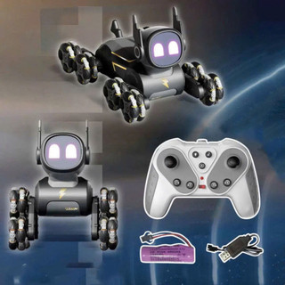 Đồ Chơi Robot Chó Thông Minh Siêu Cute, 8 Bánh Xe Linh Hoạt Có Thể Di Chuyển Trên Nhiều Địa Hình, Quà Tặng Hot 2024