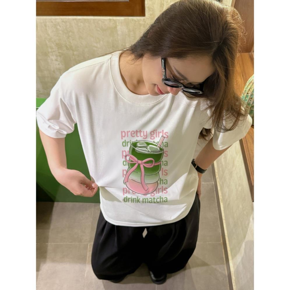 Áo Thun Unisex Form Rộng Tay Lỡ Cho Fan Matcha, Áo Phông Oversize Nam Nữ Cotton Đi Học Đi Chơi ut | BigBuy360 - bigbuy360.vn