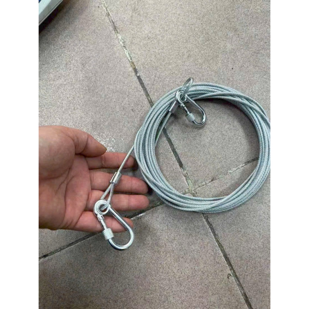 Dây phơi quần áo bằng thép chịu lực cao TDG dây treo đồ đa năng có móc khóa dùng ngoài trời ban công  dài 4,6m
