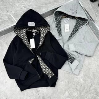 Áo Khoác Hoodie Nam Đì O Thêu Logo Vuông Trên Mũ Siêu Chất - Áo Khoác Hoodie Nam Nữ Dệt Logo Siêu Đẹp Hot Trend