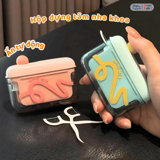 Hộp Đựng Chỉ Nha Khoa Nút Ấn Tự Động, Hộp Đựng Tăm Bỏ Túi Nhỏ Gọn Chống Nước Bụi Bẩn - NgóiHT05