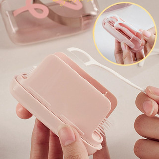 Hộp Đựng Chỉ Nha Khoa Nút Ấn Tự Động, Hộp Đựng Tăm Bỏ Túi Nhỏ Gọn Chống Nước Bụi Bẩn - NgóiHT05