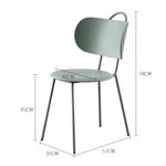 Ghế Nhựa Xếp Chồng Lưng Tựa Ghế Ăn Ghế Cafe Chân Sắt Sơn Tĩnh Điện Bền Đẹp Cho Nhà Hàng Ban Công - BGN073/074 — ảnh 7