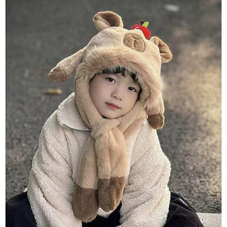 Mũ Trùm Đầu Kapybara Dễ Thương Mềm Mại Có Tay Bóp Dành Cho Trẻ Em Từ 1-6 Tuổi (sẵn) 🌸🌸🌸