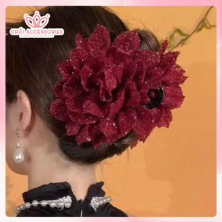 Cặp Tóc Làm Phồng Tóc Bông Hoa Lấp Lánh Sang Chảnh Kiểu Mới Y333