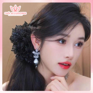 Cặp Tóc Làm Phồng Tóc Bông Hoa Lấp Lánh Sang Chảnh Kiểu Mới Y333