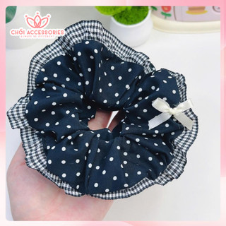 Scrunchies voan, ren nơ nhiều lớp mềm mại, sang chảnh cho bạn gái K051