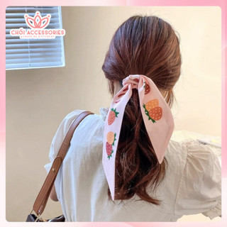 Tổng hợp Khăn lụa hoa thắt nơ, khăn tubarn buộc túi buộc tóc nhiều mẫu Chồi accessories Z26