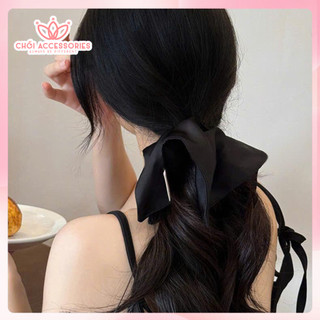 Buộc tóc, scrunchies vuông kiểu mới trend bản to 25cm Chồi accessories Y337