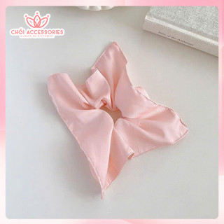 Buộc tóc, scrunchies vuông kiểu mới trend bản to 25cm Chồi accessories Y337