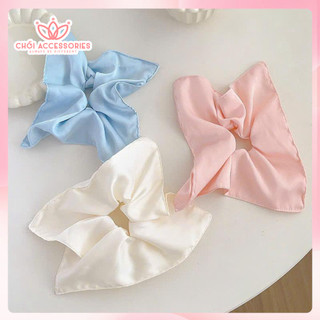 Buộc tóc, scrunchies vuông kiểu mới trend bản to 25cm Chồi accessories Y337