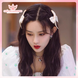 Kẹp tóc nơ ruy băng tiểu thư kẹp tóc Chồi accessories nữ tính thời trang kiểu Hàn Quốc - Y008