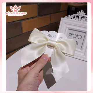 Kẹp tóc nơ ruy băng tiểu thư kẹp tóc Chồi accessories nữ tính thời trang kiểu Hàn Quốc - Y008