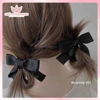 Set 2C dây buộc tóc ruy băng nơ lụa ngọt ngào Chồi accessories phong cách hàn quốc - Y119