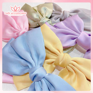 Cặp tóc nữ tính cặp tóc nơ thời trang tone màu nhẹ nhàng đáng yêu Chồi accessories - Y087
