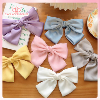 Cặp tóc nữ tính cặp tóc nơ thời trang tone màu nhẹ nhàng đáng yêu Chồi accessories - Y087
