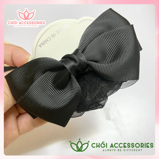Cặp Tóc Công Sở Màu Đen Kèm Lưới, Kẹp Tóc Có Chụp Búi Tóc Công Sở Chồi accessories