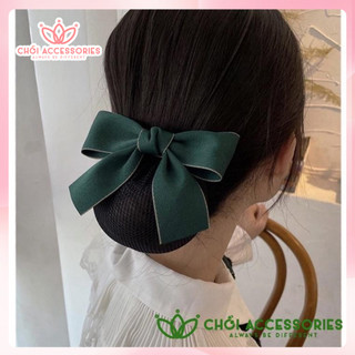 Cặp tóc công sở, tiếp viên hàng không có chụp lưới mỏng Chồi accessories gọn gàng nhẹ nhàng - Y096