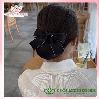 Cặp tóc công sở, tiếp viên hàng không có chụp lưới mỏng Chồi accessories gọn gàng nhẹ nhàng - Y096