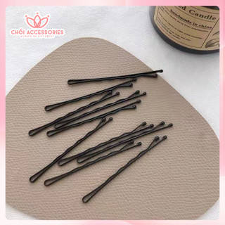 SET 50 ghim tăm màu đen - ghim tăm nhiều màu kẹp tóc tạo kiểu nhiều phong cách Chồi accessories - Y051