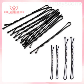 SET 50 ghim tăm màu đen - ghim tăm nhiều màu kẹp tóc tạo kiểu nhiều phong cách Chồi accessories - Y051