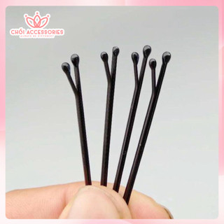 SET 50 ghim tăm màu đen - ghim tăm nhiều màu kẹp tóc tạo kiểu nhiều phong cách Chồi accessories - Y051
