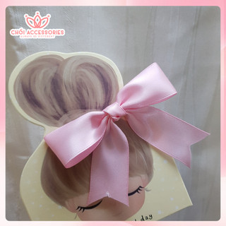 Set 2c Kẹp tóc nơ nhỏ kẹp tóc cho bé gái đáng yêu nhiều màu Chồi accessories - Y095