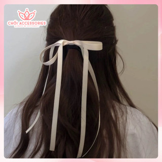Buộc tóc nơ rủ dài, buộc tóc nơ nữ tính tiểu thư cho các nàng nhiều màu sắc Chồi accessories - Y265