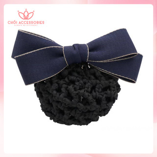 Cặp tóc nữ bản lớn có chụp lưới dày búi tóc cho văn phòng Chồi accessories, tiếp viên công sở Y092