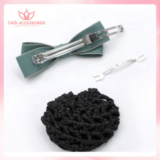 Cặp tóc nữ bản lớn có chụp lưới dày búi tóc cho văn phòng Chồi accessories, tiếp viên công sở Y092