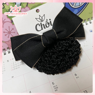 Cặp tóc nữ bản lớn có chụp lưới dày búi tóc cho văn phòng Chồi accessories, tiếp viên công sở Y092