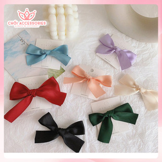 Kẹp tóc nơ nhỏ nhiều màu nữ tính đáng yêu Hàn Quốc Chồi accessories - K318