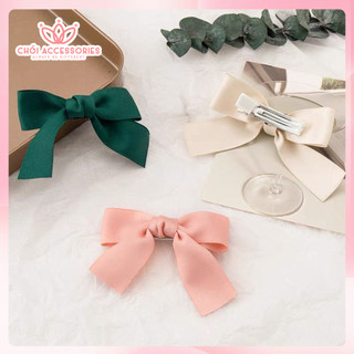 Kẹp tóc nơ nhỏ nhiều màu nữ tính đáng yêu Hàn Quốc Chồi accessories - K318