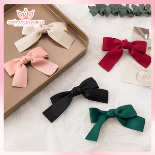 Kẹp tóc nơ nhỏ nhiều màu nữ tính đáng yêu Hàn Quốc Chồi accessories - K318
