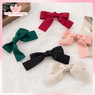 Kẹp tóc nơ nhỏ nhiều màu nữ tính đáng yêu Hàn Quốc Chồi accessories - K318