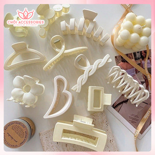 Tổng hợp các mẫu cặp tóc tone màu trắng thanh lịch nhẹ nhàng Chồi accessories