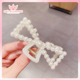 Tổng hợp các mẫu cặp tóc tone màu trắng thanh lịch nhẹ nhàng Chồi accessories